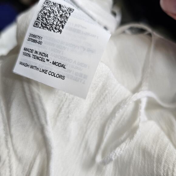 PRANA Jumpsuit Women Size Small White Wide Leg Lightweight Stretch Travel Cruise - Picture 12 of 12